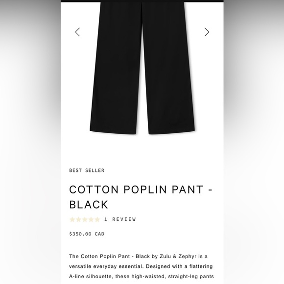 Zulu & Zephyr cotton poplin pants - Picture 5 of 5